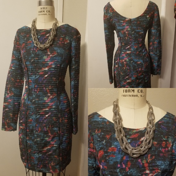 Rebecca Minkoff Multi-Color, Ribbed Texture Dress - Picture 4 of 5